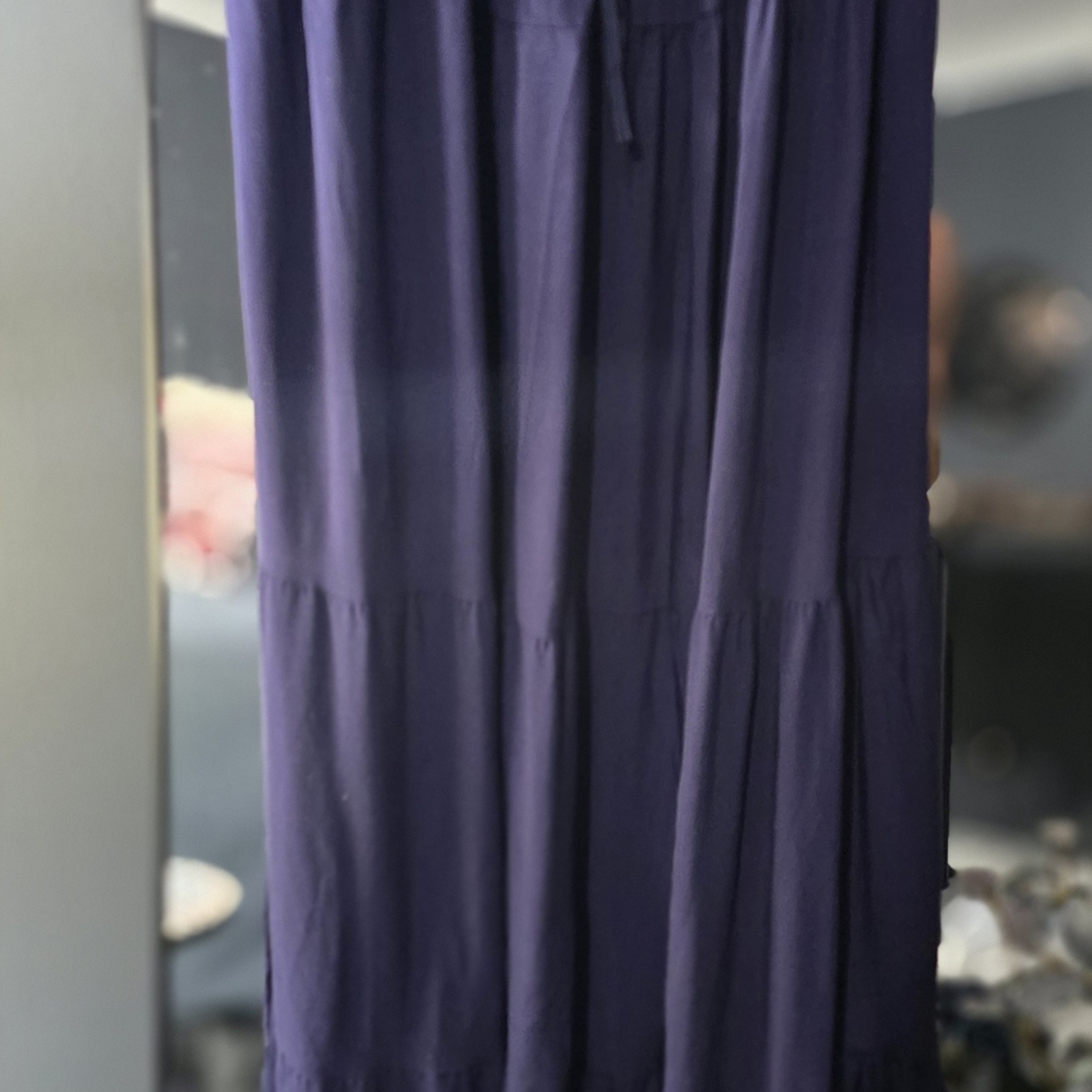 Ostoo Deep Blue Button-Front Maxi Dress - Picture 6 of 10